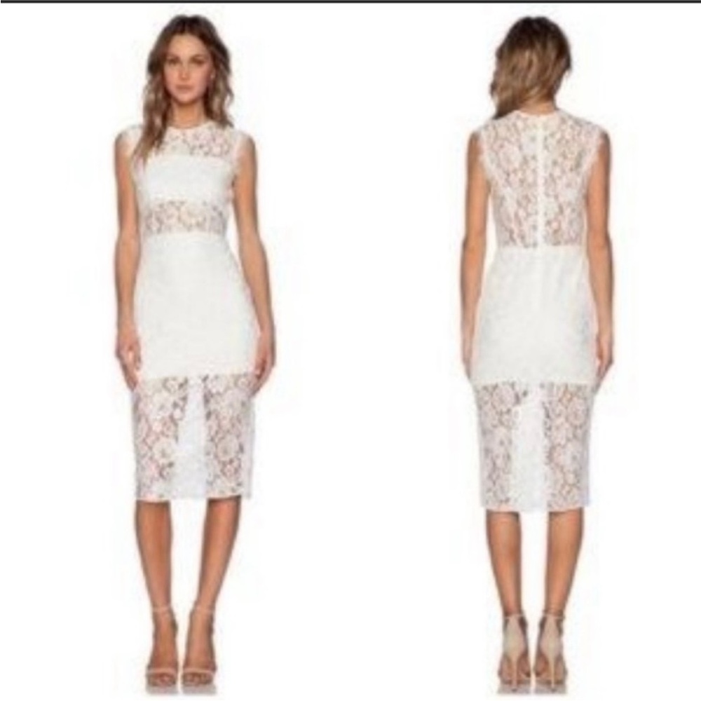ALEXIS Leni floral lace midi dress